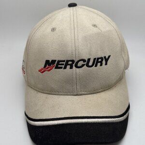 Mercury Marine DockStore Hat Cap Tan/Black Adjustable Strapback GR15